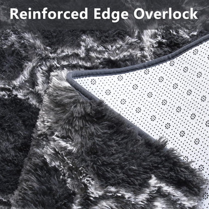 Geometric Plush Fluffy Modern Area Luxury Shag Rugs | MUSICWAKER™