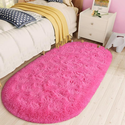 Fluffy Shaggy Area Rugs for Bedroom Bedside | Egoodhome™