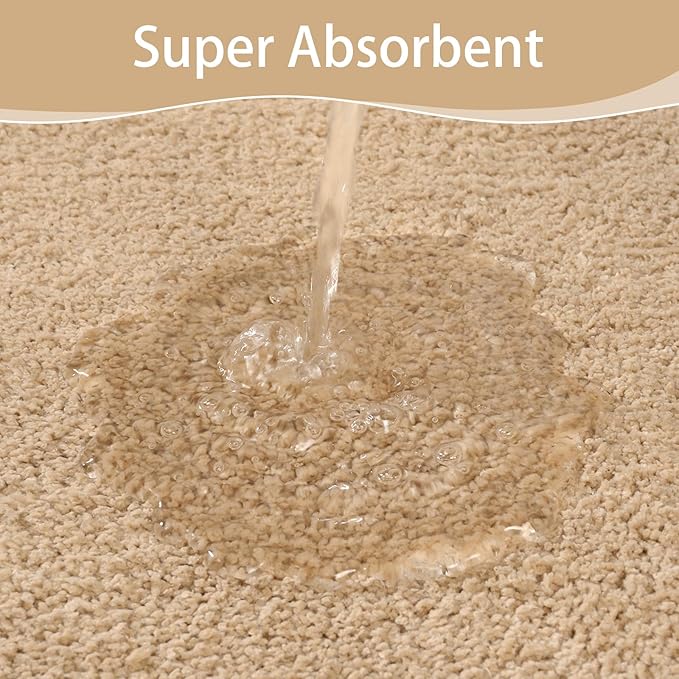 Soft Bath Rug Set 2 Piece Set, U-Shaped Bathroom Rugs | Egoodhome™