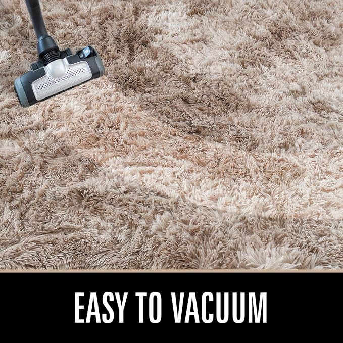 Luxury Fluffy Rainbow Colorful Area Rug | Egoodhome™