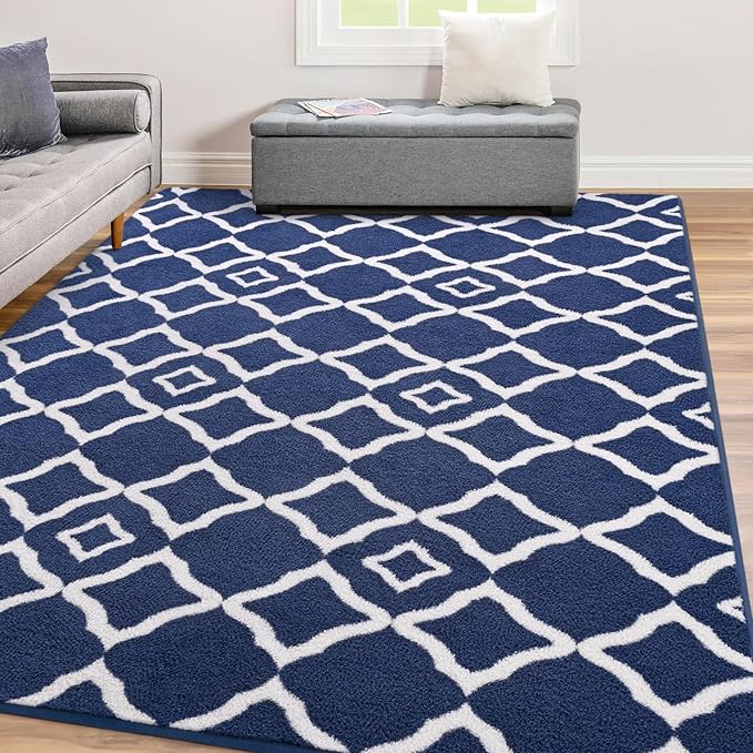 Modern Moroccan Memory Foam Big Dorm Carpet | Egoodhome™