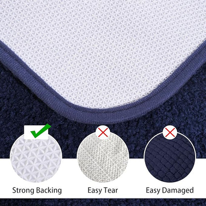 Soft Bath Rug Set 2 Piece Set, U-Shaped Bathroom Rugs | Egoodhome™
