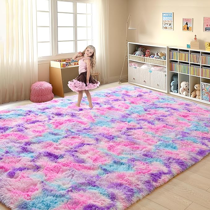 EGOODHOME Large Soft Fluffy  Modern Rug | Egoodhome™