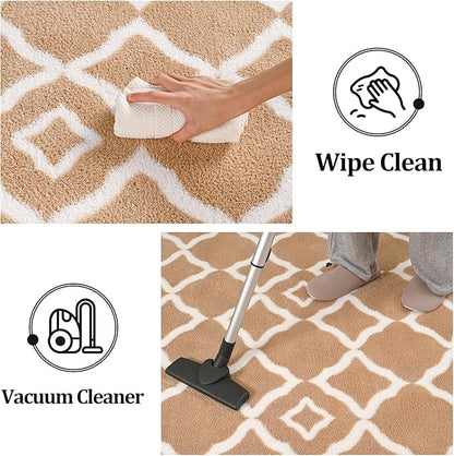 Modern Moroccan Memory Foam Big Dorm Carpet | Egoodhome™