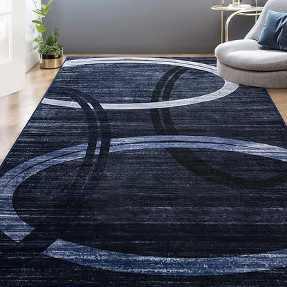 Abstract Big High Traffic Modern Rugs | Egoodhome™