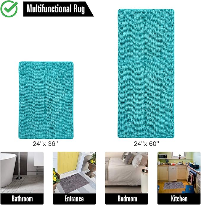 Washable Non Slip Bath Rugs for Bathroom Shower | Egoodhome™