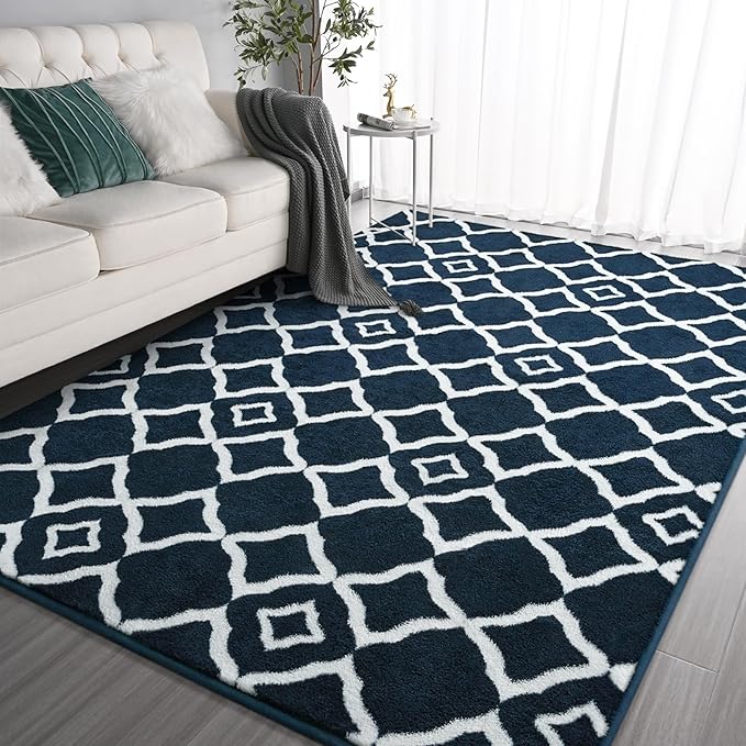 Modern Moroccan Memory Foam Big Dorm Carpet | Egoodhome™