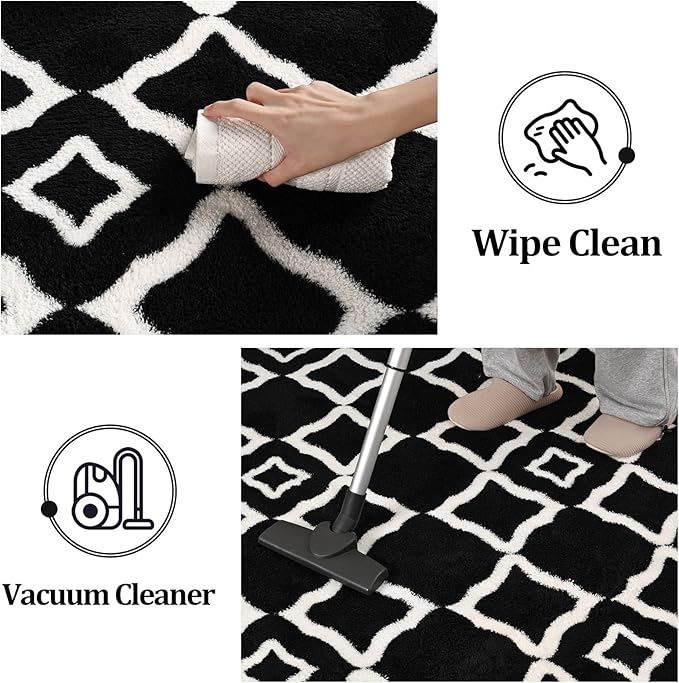 Modern Moroccan Memory Foam Big Dorm Carpet | Egoodhome™