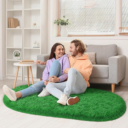 Fluffy Shaggy Area Rugs for Bedroom Bedside | Egoodhome™