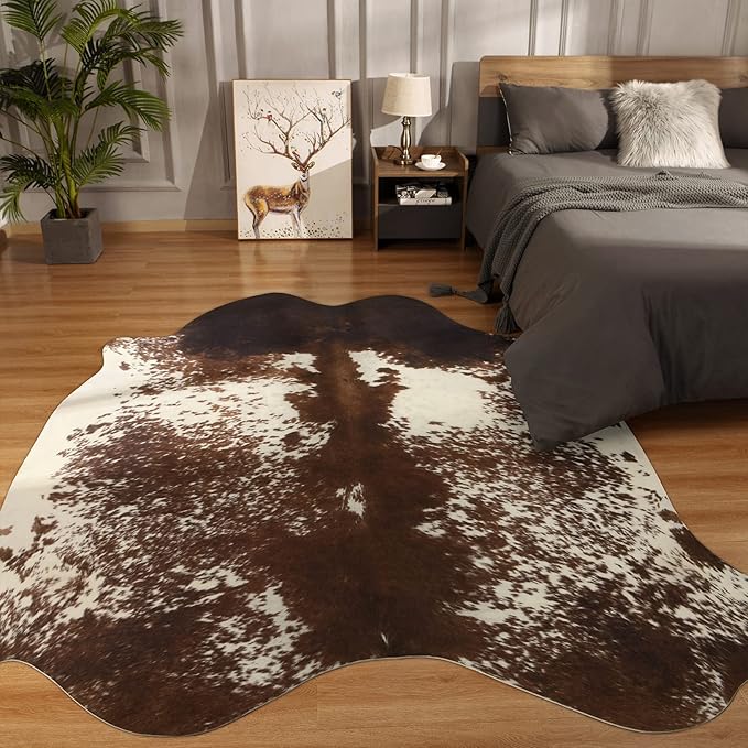 Premium Cowhide Style, Faux Animal Hide Rug | Egoodhome™