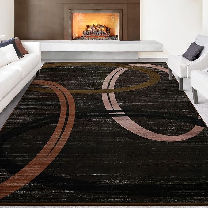 Abstract Big High Traffic Modern Rugs | Egoodhome™