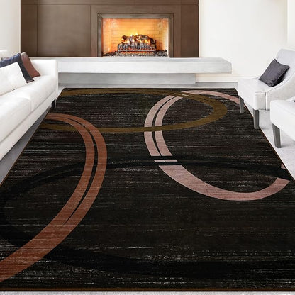 Abstract Big High Traffic Modern Rugs | Egoodhome™