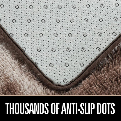 Luxury Fluffy Rainbow Colorful Area Rug | Egoodhome™