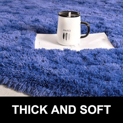 Fluffy Shaggy Area Rugs for Bedroom Bedside | Egoodhome™