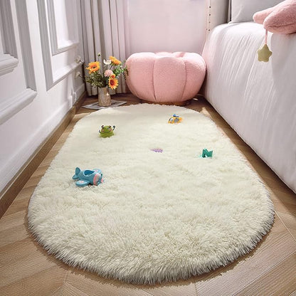 Fluffy Shaggy Area Rugs for Bedroom Bedside | Egoodhome™