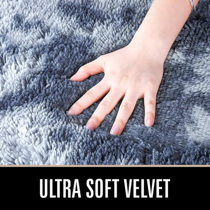 Luxury Fluffy Rainbow Colorful Area Rug | Egoodhome™