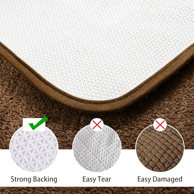 Soft Bath Rug Set 2 Piece Set, U-Shaped Bathroom Rugs | Egoodhome™