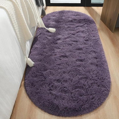 Fluffy Shaggy Area Rugs for Bedroom Bedside | Egoodhome™