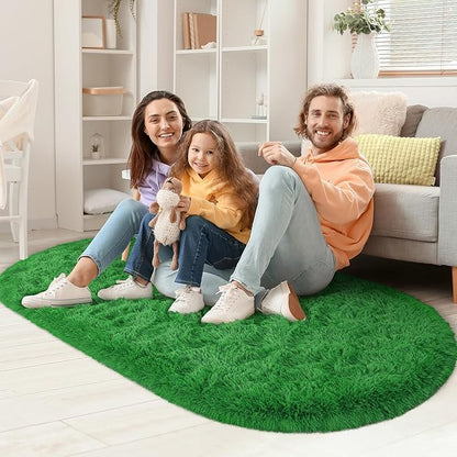 Fluffy Shaggy Area Rugs for Bedroom Bedside | Egoodhome™