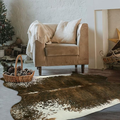 Stylish Cow Large Accent Western Rug | Egoodhome™