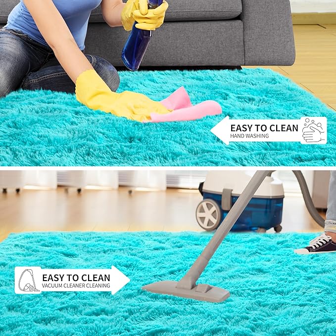EGOODHOME Large Soft Fluffy  Modern Rug | Egoodhome™