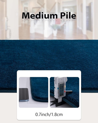 Solid-color Minimalist Washable Modern Area Rug | Egoodhome™