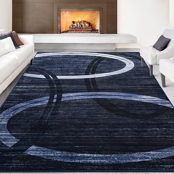 Abstract Big High Traffic Modern Rugs | Egoodhome™