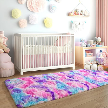 EGOODHOME Large Soft Fluffy  Modern Rug | Egoodhome™