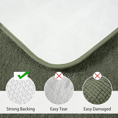 Soft Bath Rug Set 2 Piece Set, U-Shaped Bathroom Rugs | Egoodhome™