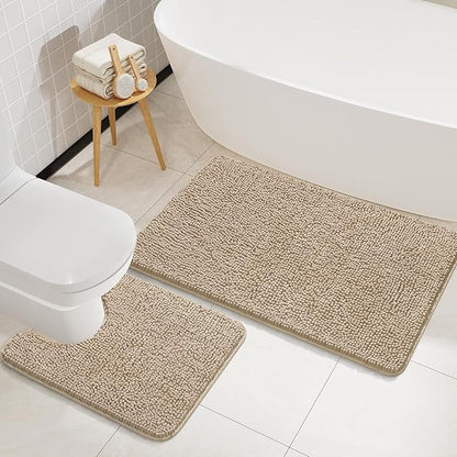 Soft Non Slip Bath Bathroom Rug Set | Egoodhome™
