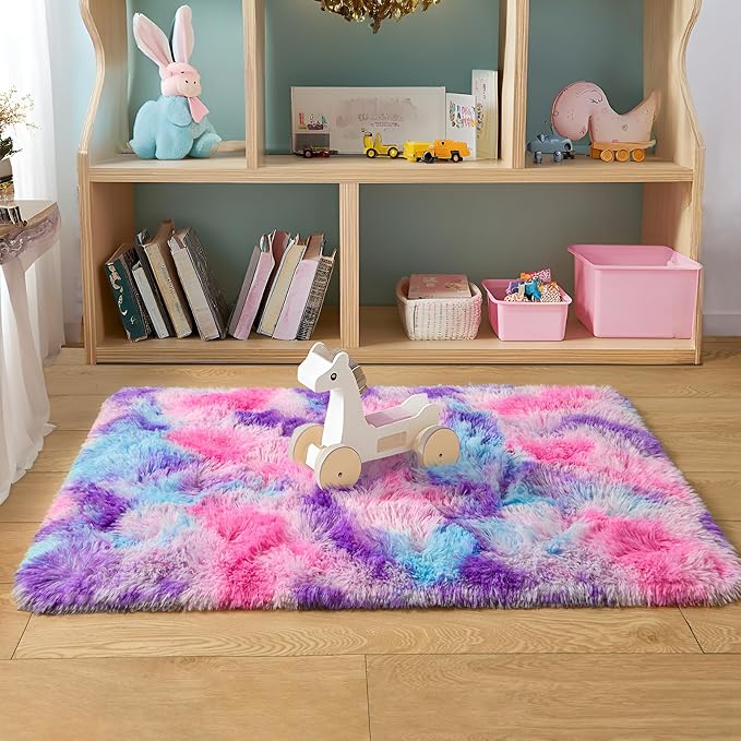 EGOODHOME Large Soft Fluffy  Modern Rug | Egoodhome™