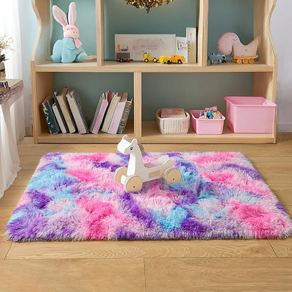EGOODHOME Large Soft Fluffy  Modern Rug | Egoodhome™