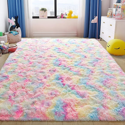 EGOODHOME Large Soft Fluffy  Modern Rug | Egoodhome™