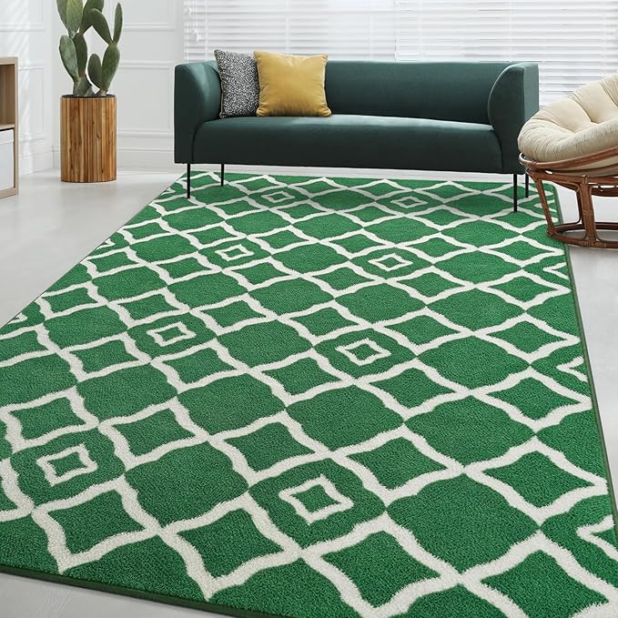 Modern Moroccan Memory Foam Big Dorm Carpet | Egoodhome™