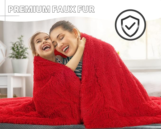 Super Soft Shaggy Fuzzy Sherpa Blankets | Egoodhome™