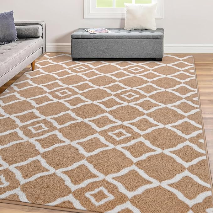 Modern Moroccan Memory Foam Big Dorm Carpet | Egoodhome™