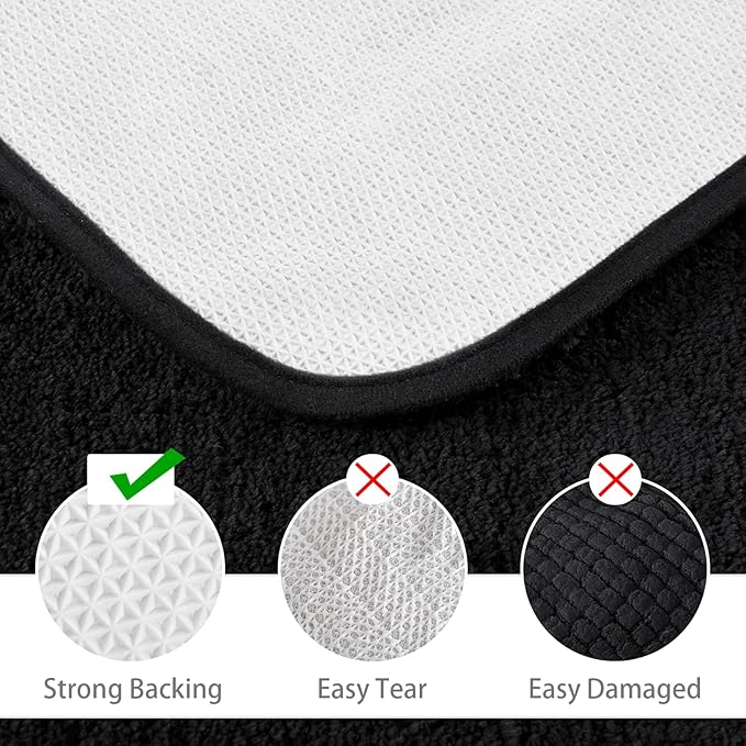 Soft Bath Rug Set 2 Piece Set, U-Shaped Bathroom Rugs | Egoodhome™