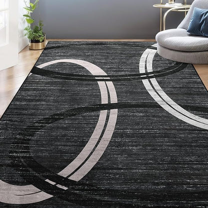 Abstract Big High Traffic Modern Rugs | Egoodhome™