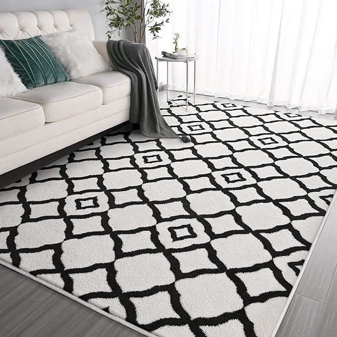Modern Moroccan Memory Foam Big Dorm Carpet | Egoodhome™