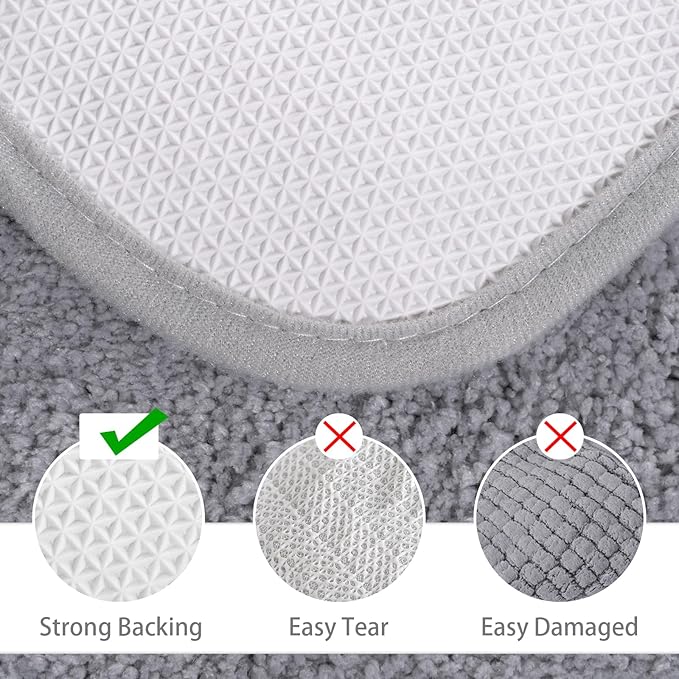 Soft Bath Rug Set 2 Piece Set, U-Shaped Bathroom Rugs | Egoodhome™