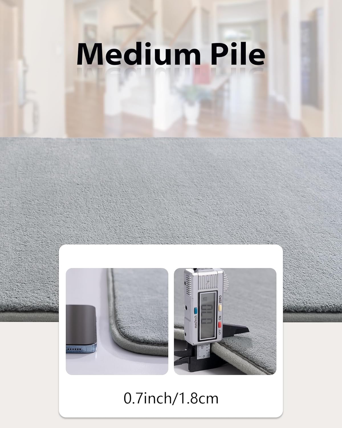 Solid-color Minimalist Washable Modern Area Rug | Egoodhome™