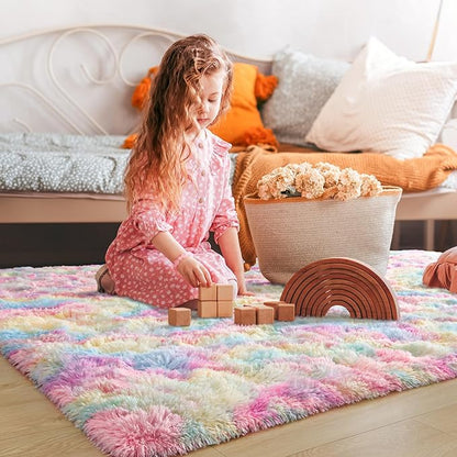 EGOODHOME Large Soft Fluffy  Modern Rug | Egoodhome™