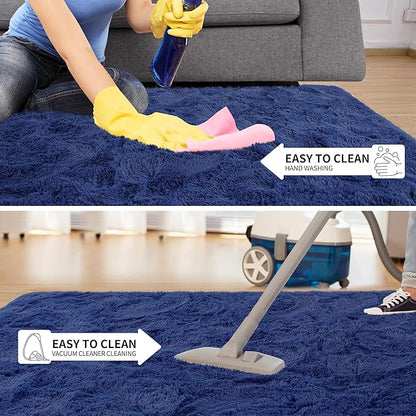 EGOODHOME Large Soft Fluffy  Modern Rug | Egoodhome™
