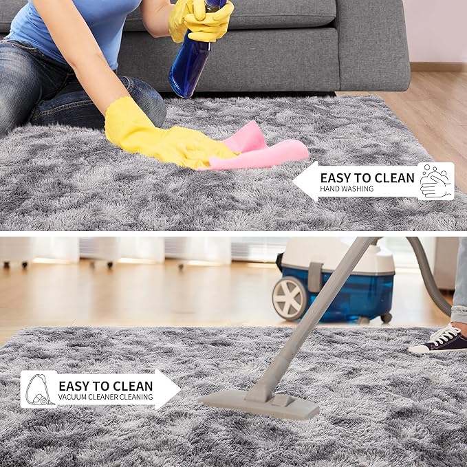 EGOODHOME Large Soft Fluffy  Modern Rug | Egoodhome™