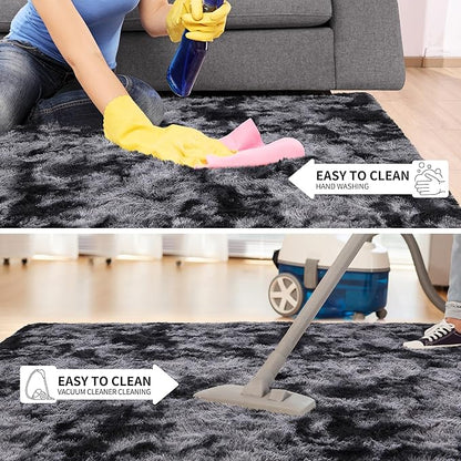 EGOODHOME Large Soft Fluffy  Modern Rug | Egoodhome™