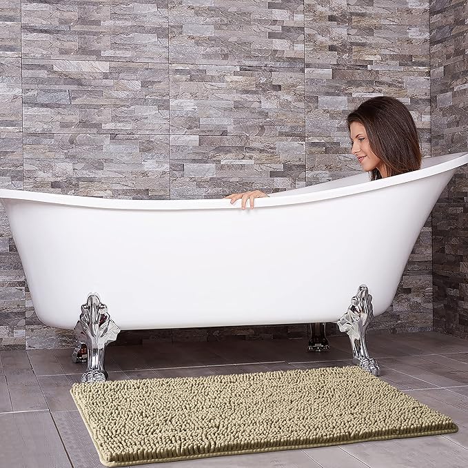 Washable Non Slip Bath Rugs for Bathroom Shower | Egoodhome™
