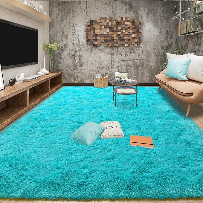 EGOODHOME Large Soft Fluffy  Modern Rug | Egoodhome™