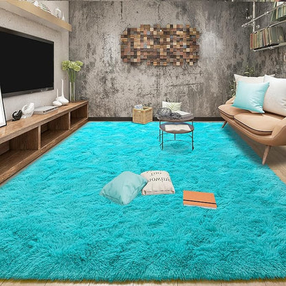 EGOODHOME Large Soft Fluffy  Modern Rug | Egoodhome™
