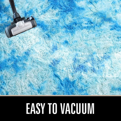 Luxury Fluffy Rainbow Colorful Area Rug | Egoodhome™