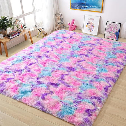 EGOODHOME Large Soft Fluffy  Modern Rug | Egoodhome™